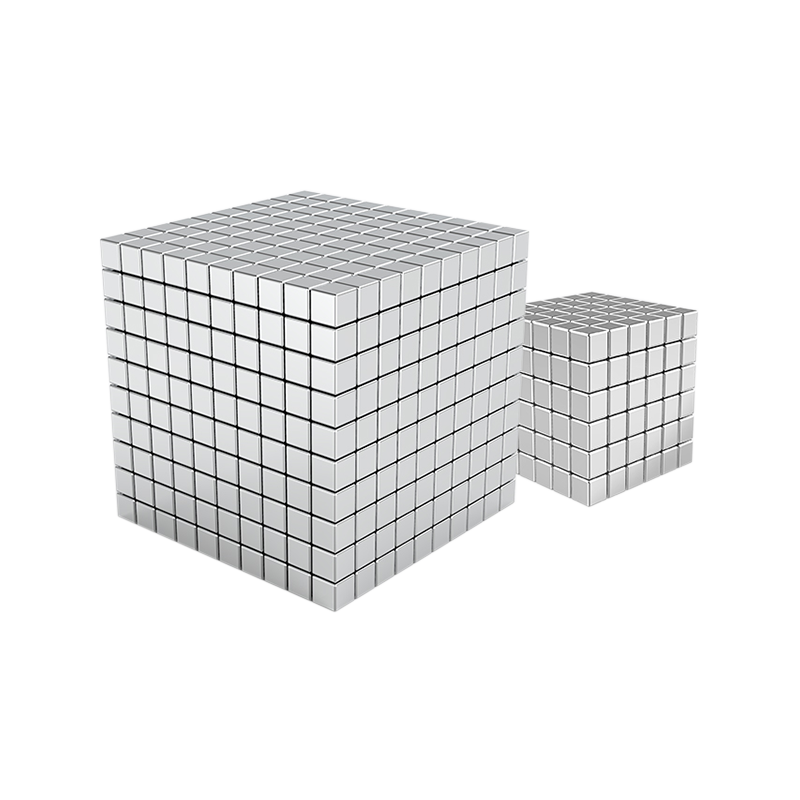 Buckyball Magnetic Silvery Cube Puzzle Toy